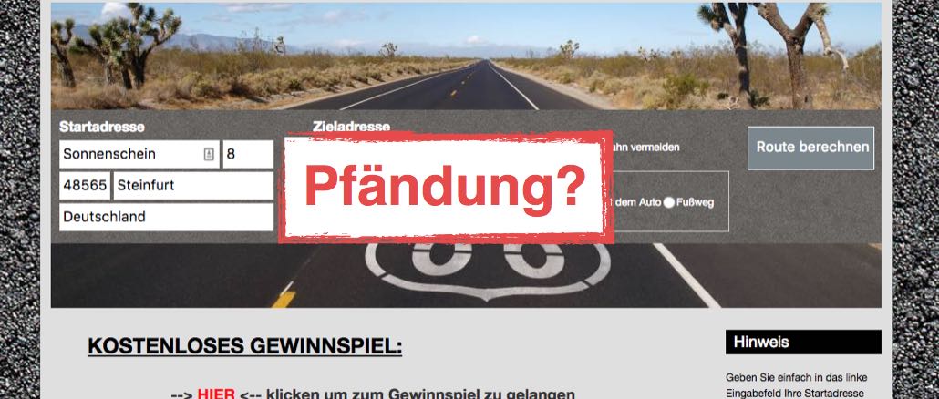 routenplaner-maps.com Pfändung