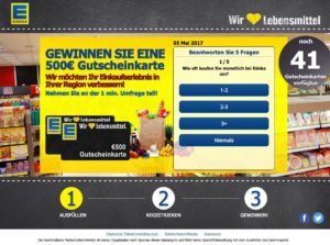 Edeka Werbung Gewinnspiel