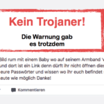 Kettenbrief Facebook & WhatsApp: Es geht ein Bild rum mit einem Baby