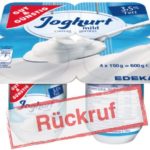 Rückruf Gut&Günstig Joghurt von Edeka