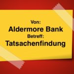Spam Aldermore Bank Zahlung Sato Seino