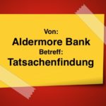Spam Aldermore Bank Zahlung Sato Seino