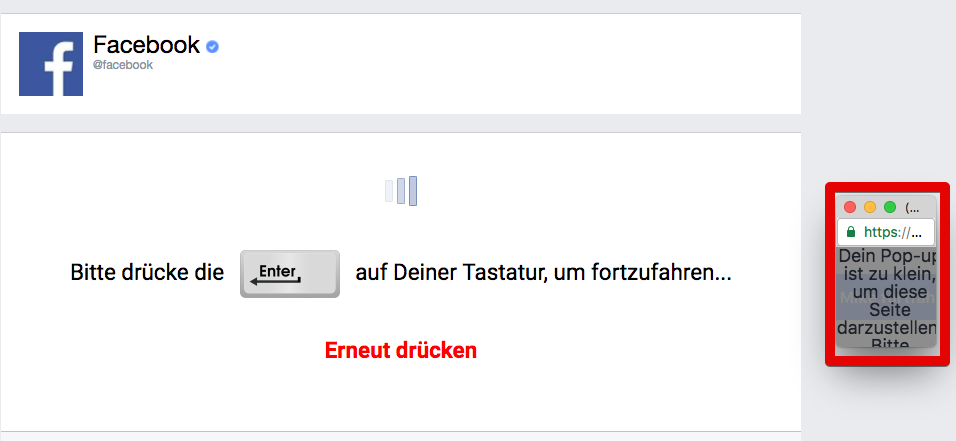 Unsichtbare Anfrage einer dubiosen Facebook-App