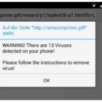 amazonprime.gift Viruswarnung Fake