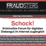 fraudsters.to Forum von Kriminellen im Internet