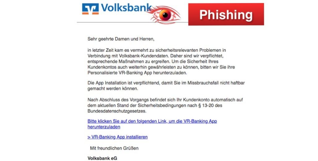 2018-02-26 VolksbankRaiffeisenbank Phishing