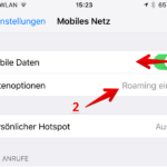 Daten Roaming deaktivieren Aktivieren 3