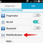 Mobiles Internet Datenroaming ausschalten 2