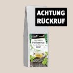 Rückruf Pfefferminztee Kings Crown von Rossmann