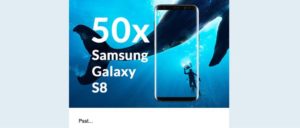 Samsung Galaxy S8 Geschenk Spam-Mail