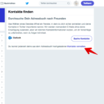 Twitter importierte Kontakte entfernen