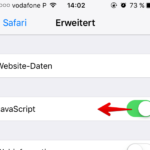 iPhone und iPad JavaScript in Safari deaktivieren 4
