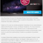 2017-07-31 LG Spam-Mail LG OLED TV Kostenfalle