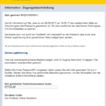 2017-09-08 Postbank Spam Mehrfache Falscheingabe des Pin - Online Mitteilung