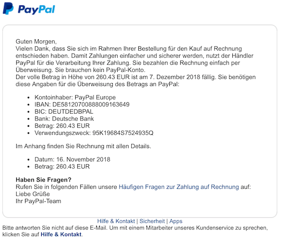 2018-12-05 PayPal Spam E-Mail