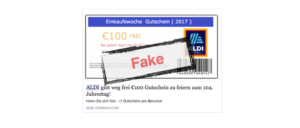 Facebook Aldi Gutschein 100 Euro