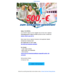 Gewinnspiel 500 Euro Supermarkt Gutschein