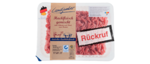 Rückruf Hackfeisch Lidl Landjunker