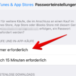 iOS Passwortschutz App Store iTunes 6