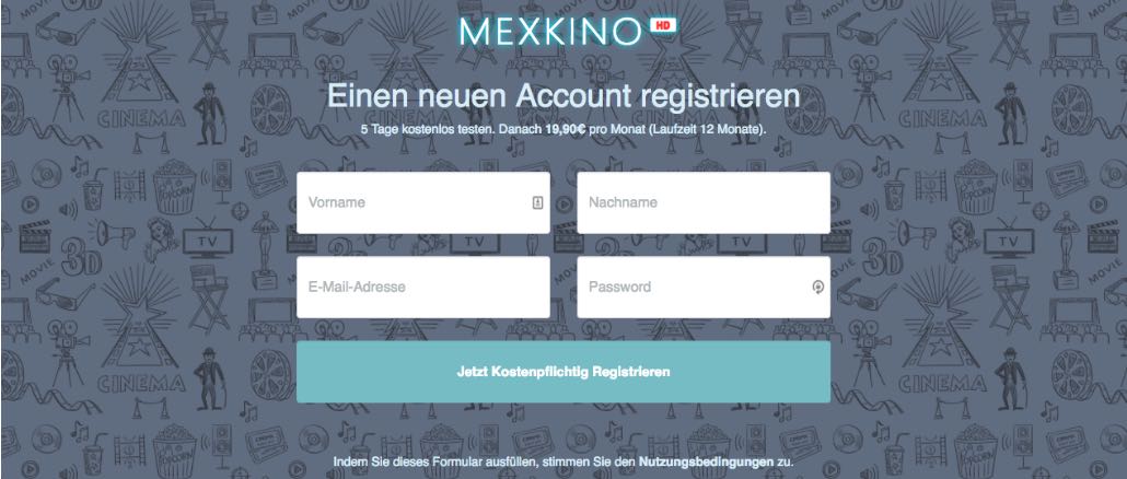 mexkino.com Rechnung 238.80 Euro
