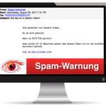 2017-08-10 Spam Warnung Bist du das in diesem Video