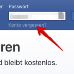 Anleitung Facebook Passwort zurücksetzen 1