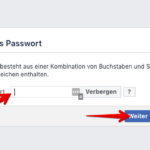 Anleitung Facebook Passwort zurücksetzen 4