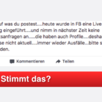 Facebook Live-Überwachung stimmt das