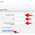 Facebook Passwort ändern 01