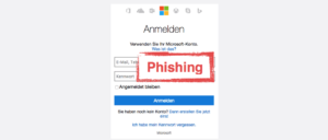 Microsoft Phishing-Mail Microsoft-Konto