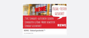 REWE Gutschein Gewinnspiel Datensammler