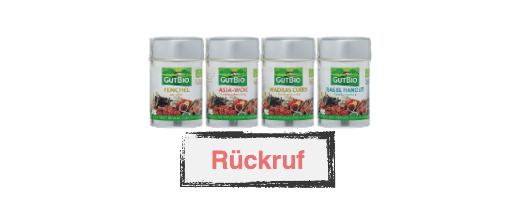 Rückruf Gewürze Gut Bio Aldi