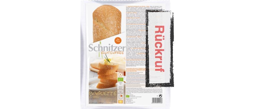 Rückruf Schnitzer Bio Baguette classic