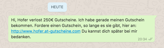 250 Euro Hofer Gutschein 2