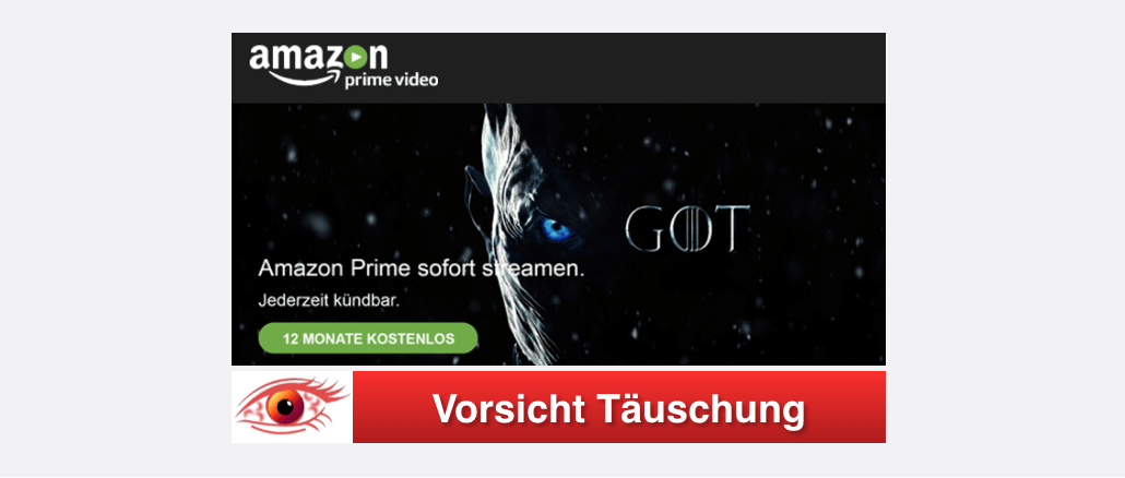 E-Mail von Prime Team zu kostenlosem Amazon Prime Konto