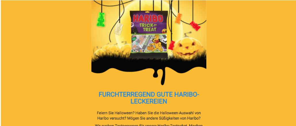 Fake Haribo-Testaktion Furchterregend gute Haribo-Leckereien