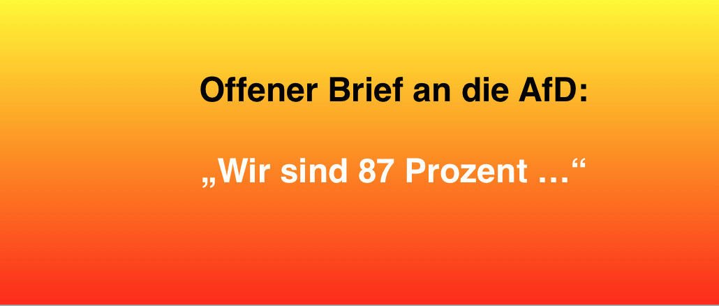 Offener Brief AfD Fake Datensammler