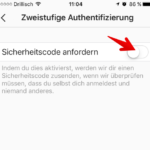 Instagram zweistufige Authentifizierung