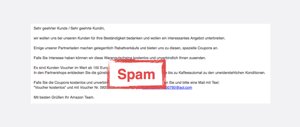 2017-10-02 Amazon Spam Fake Mail Gutschein