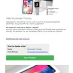 2017-10-10 Mail iPhone X Gewinnspiel