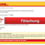 2017-10-19 DHL Spam Mail Parcel Delivery Notificiation