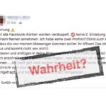 Facebook Beitrag Profil verdoppelt