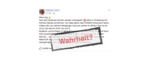 Facebook Beitrag Profil verdoppelt