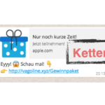 Gewinnspiel iPhoneX Kettenbrief red lemon media