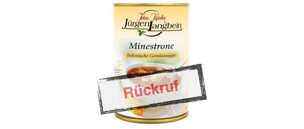 Rückruf Minestrone