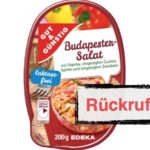 Popp Rückruf Feinkostsalate