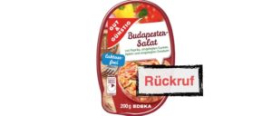 Popp Rückruf Feinkostsalate