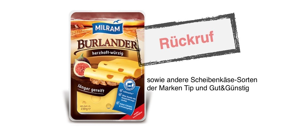 Rückruf DMK Scheibenkäse