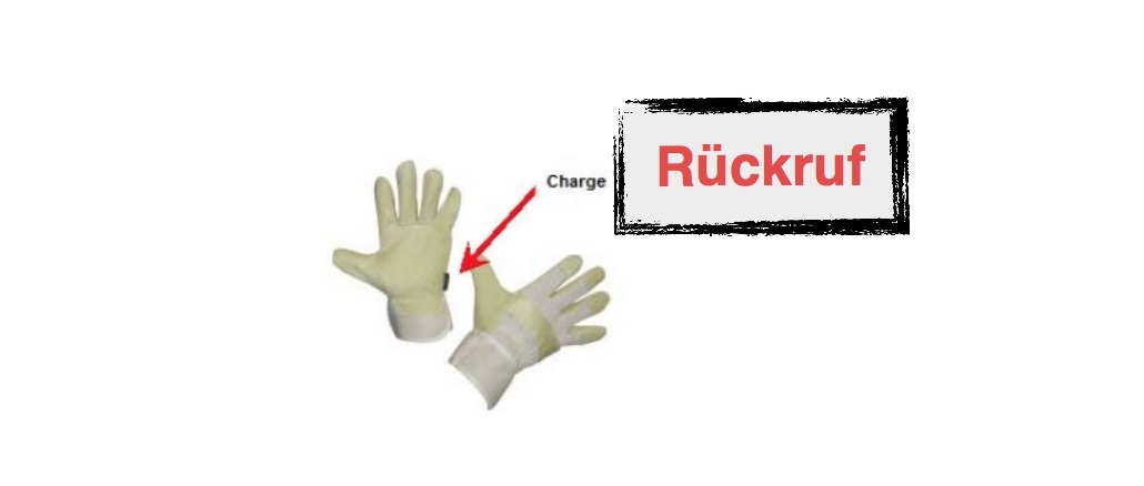 Rückruf Kerbl Schweineleder Handschuhe