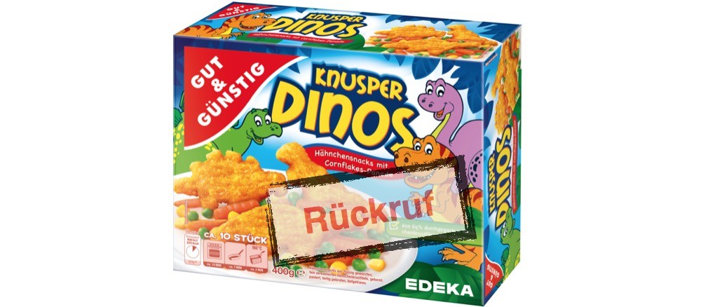 Rückruf Knusper Dinos Edeka und Marktkauf